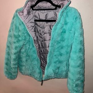 SO girls reversible puffer jacket for winter